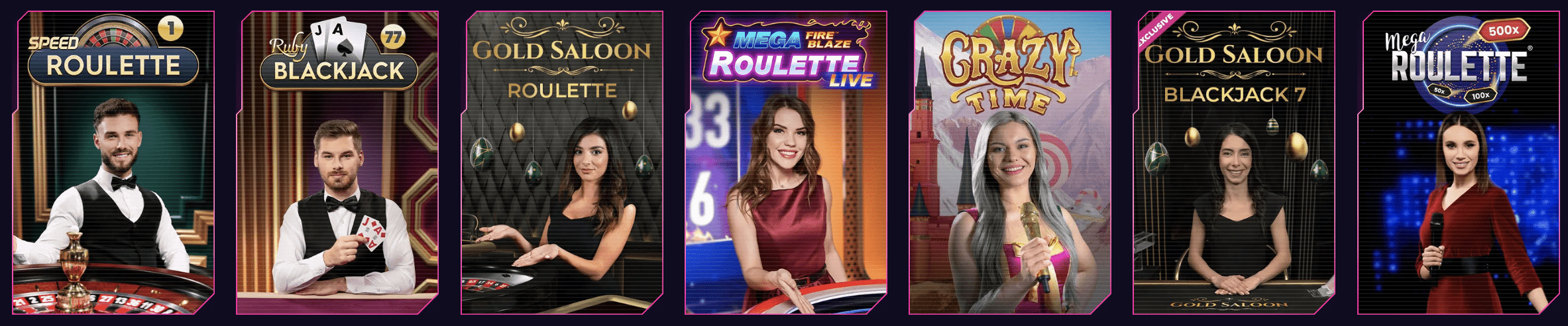 Aperçu des jeux en direct de Roby Casino Aperçu des jeux en direct de Roby Casino